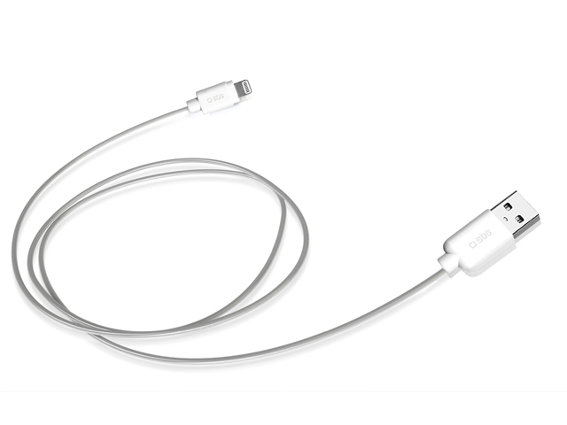 KABEL LIGHTNING(M)->USB-A(M) 1M BIAŁY SBS
