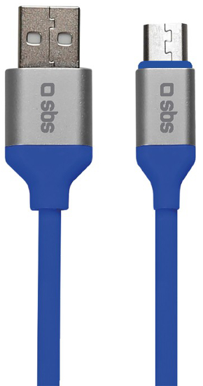KABEL USB MICRO(M)->USB-A(M) 2.0 1.5M NIEBIESKI SBS