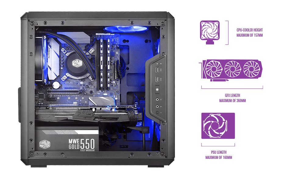 Obudowa komputerowa COOLER MASTER MasterBox Q300L, Mini