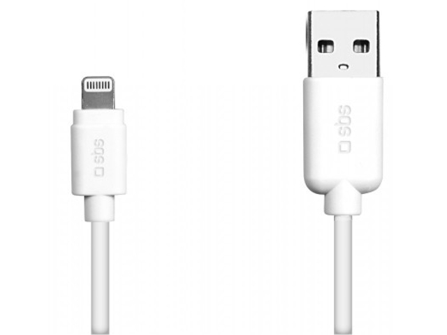 KABEL LIGHTNING(M)->USB-A(M) 3M BIAŁY SBS